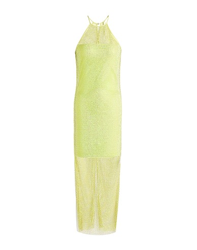 PATRIZIA PEPE Midi dress Light green 96% Polyester, 4% Elastane, Cotton, Glass