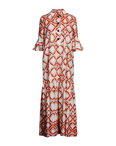 LA DOUBLE J Long dress Ivory 100% Cotton