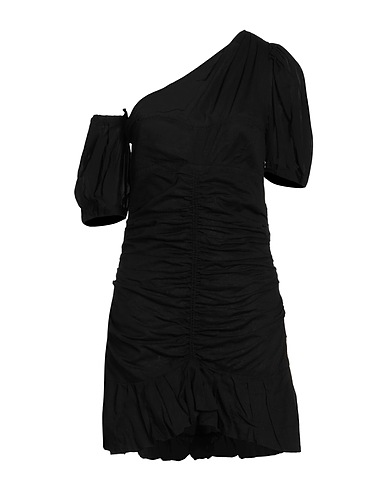 MARANT ÉTOILE One-shoulder dress Black 100% Cotton