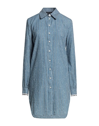 FRANKIE MORELLO Shirt dress Blue 100% Cotton