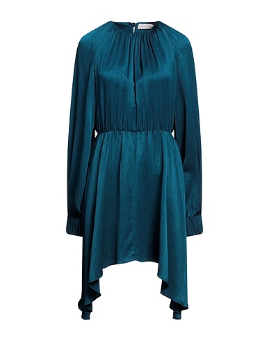 VANESSA COCCHIARO Short dress Deep teal 54% Acetate, 46% Viscose