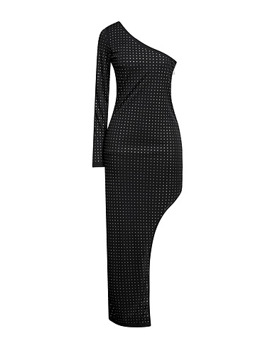 PATRIZIA PEPE Long dress Black 100% Polyester, Glass