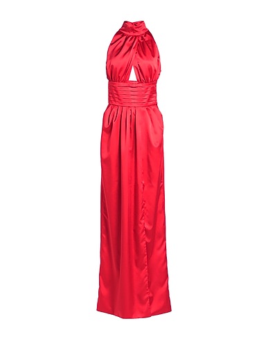 MANUEL RITZ Long dress Red 97% Polyester, 3% Elastane
