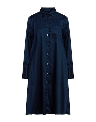 ROBERT FRIEDMAN Midi dress Navy blue 98% Cotton, 2% Elastane
