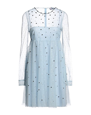 REDValentino ミニワンピース・ドレス スカイブルー ナイロン 100% / ポリエステル