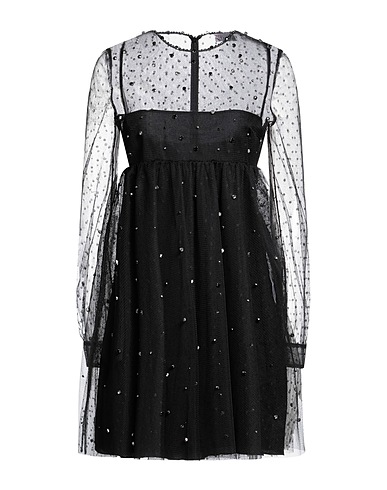 REDValentino Vestito corto Nero 100% Poliammide, Poliestere