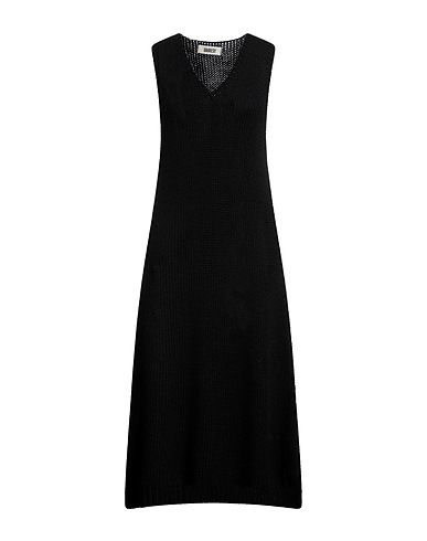 DAIRESY Vestito midi Nero 75% Acrilico, 15% Poliestere, 10% Lana