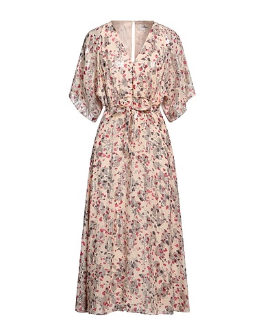 BA&SH Robe mi-longue 78% Soie, 22% Fibre métallique