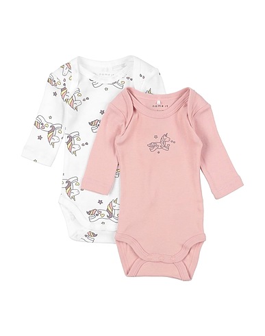 NAME IT® Baby bodysuit Antique rose 51% Organic cotton, 49% Cotton