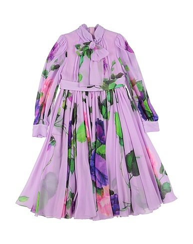 DOLCE&GABBANA Elegantes Kleid Lila 100% Seide