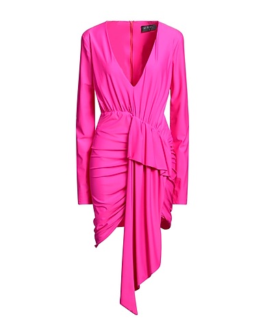 UR INK Vestito midi Fucsia 100% Poliestere