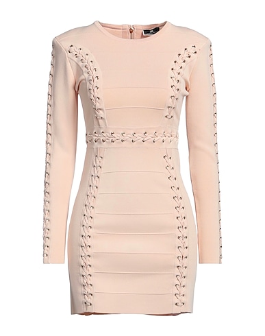 ELISABETTA FRANCHI Elegant dress Blush 52% Viscose, 28% Polyamide, 20% Polyester, Metal