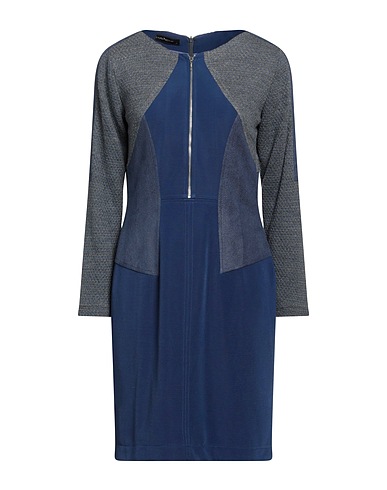 LAURA BERNAL Vestito corto Blu 83% Acrilico, 15% Poliestere, 2% Elastan