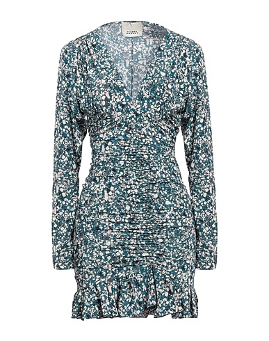 ISABEL MARANT Vestito corto Verde petrolio 91% Seta, 9% Elastan
