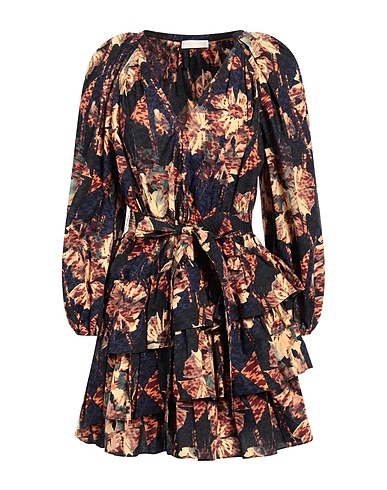ULLA JOHNSON Short dress Navy blue 100% Cotton
