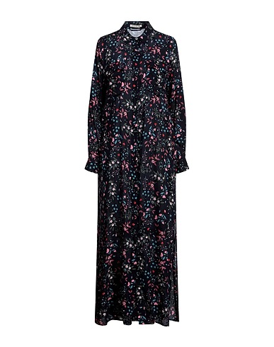KENGSTAR Long dress Midnight blue 65% Cotton, 35% Viscose
