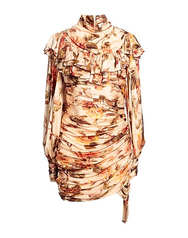 ZIMMERMANN Short dress Beige 100% Silk