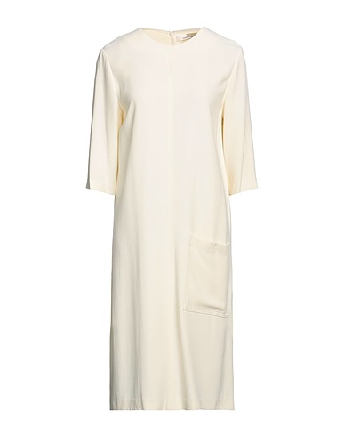 LIVIANA CONTI Vestito midi Panna 53% Viscosa, 47% Acetato