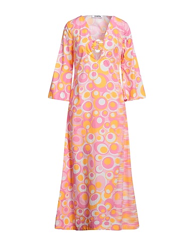 VIVETTA Long dress Pink 100% Cotton