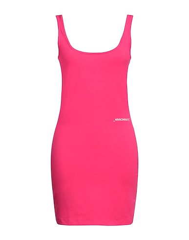 HINNOMINATE Vestito corto Fucsia 92% Cotone, 8% Elastan