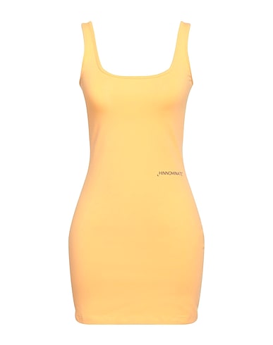 HINNOMINATE Short dress Apricot 92% Cotton, 8% Elastane