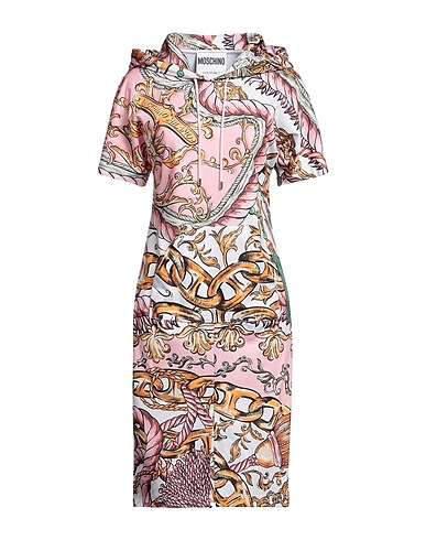MOSCHINO ひざ丈ワンピース ライトピンク ポリエステル 100%