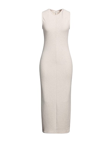 RAG & BONE Midi dress Ivory 43% Cotton, 39% Modal, 15% Linen, 3% Elastane, Rayon
