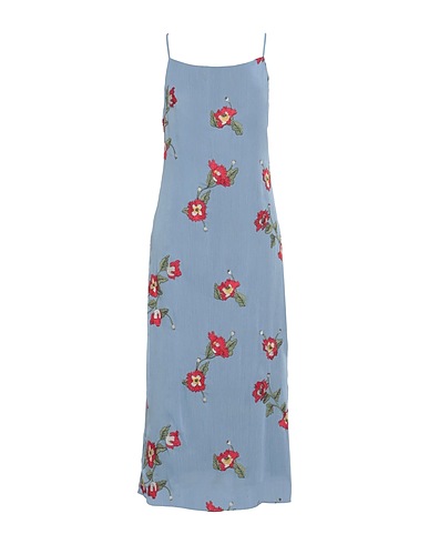 RAG & BONE Long dress Sky blue 100% Polyester