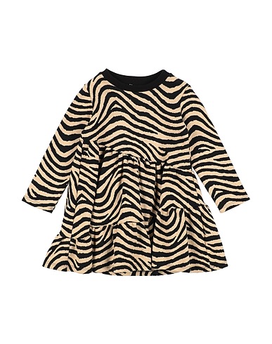 MEILISA BAI Dress Sand 52% Polyester, 47% Cotton, 1% Elastane