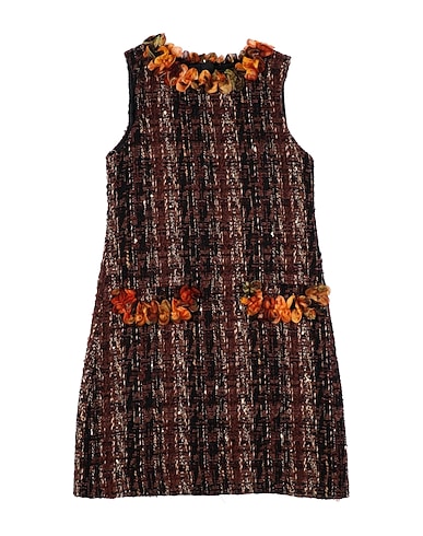 DOLCE&GABBANA Dress Brown 49% Synthetic fibers, 28% Wool, 18% Cotton, 4% Mohair wool, 1% Alpaca wool