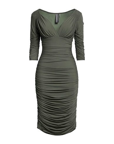 NORMA KAMALI Midi dress Military green 94% Nylon, 6% Elastane