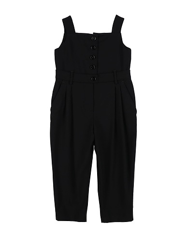 DOLCE&GABBANA Baby jumpsuit Black 99% Wool, 1% Elastane