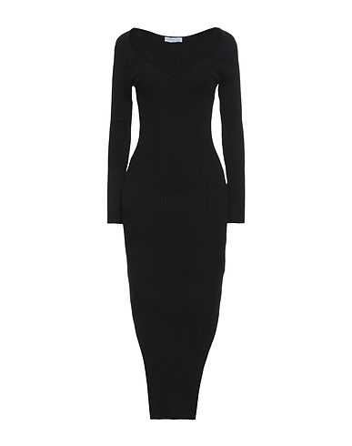 MVP WARDROBE Long dress Black 72% Viscose, 28% Polyester
