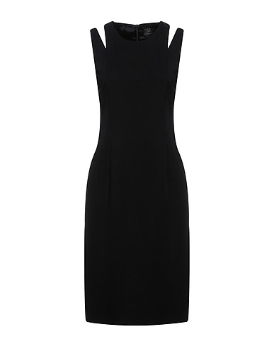TRUSSARDI Midi dress Black 96% Viscose, 4% Elastane