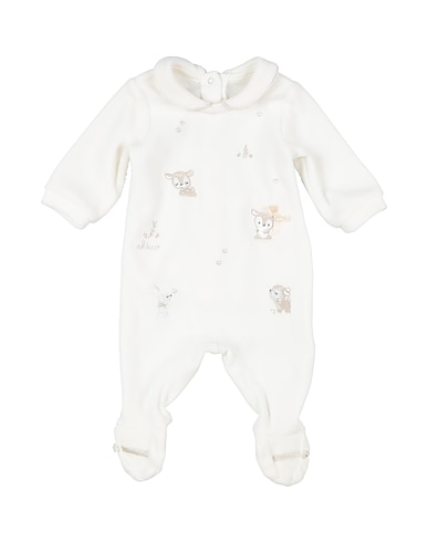 CHICCO Baby jumpsuit  Off white 75% Cotton, 25% Polyester