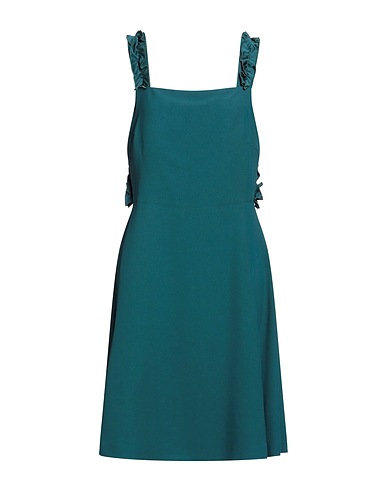 TRUSSARDI JEANS Midi dress Dark green 51% Viscose, 49% Acetate