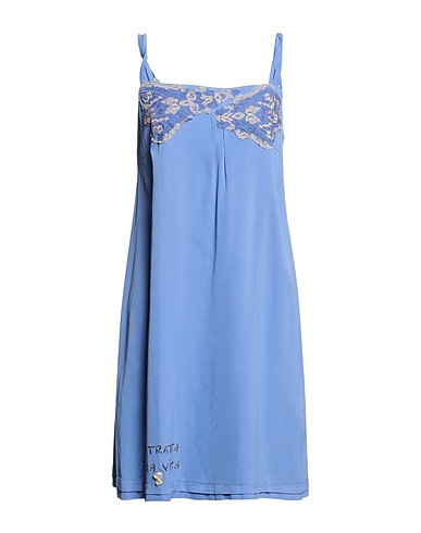 ELISA CAVALETTI by DANIELA DALLAVALLE Short dress Light blue 97% Cotton, 3% Elastane