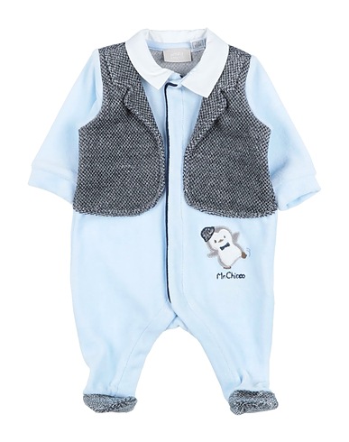 CHICCO Baby jumpsuit  Sky blue 75% Cotton, 25% Polyester