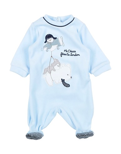CHICCO Baby jumpsuit  Sky blue 75% Cotton, 25% Polyester