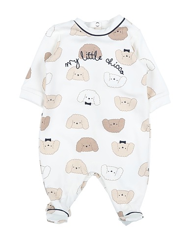 CHICCO Baby jumpsuit  Ivory 95% Cotton, 5% Elastane