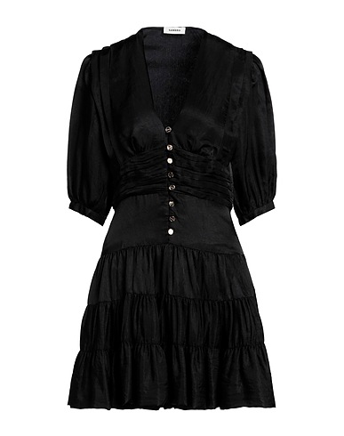 SANDRO Short dress Black 100% Acetate