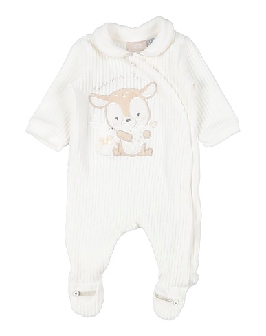 CHICCO Baby jumpsuit  Off white 59% Cotton, 33% Polyester, 8% Elastane