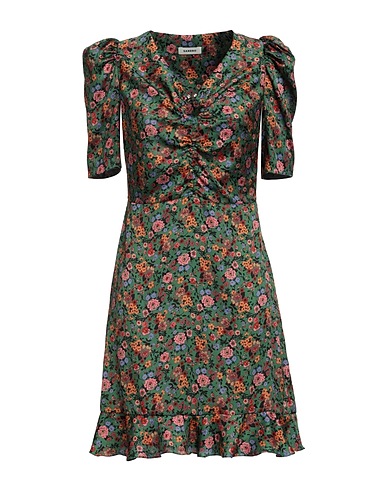 SANDRO Kurzes Kleid Grün 100% Polyester