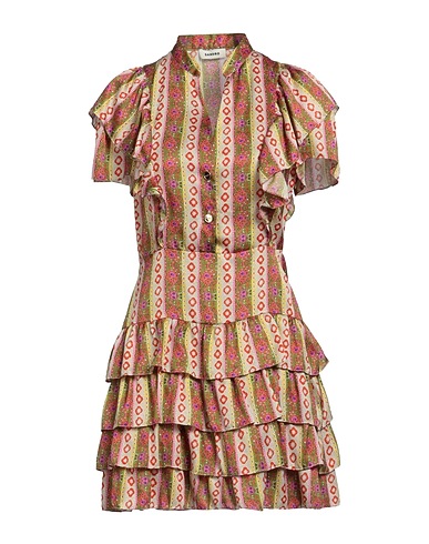 SANDRO Short dress Beige 100% Polyester