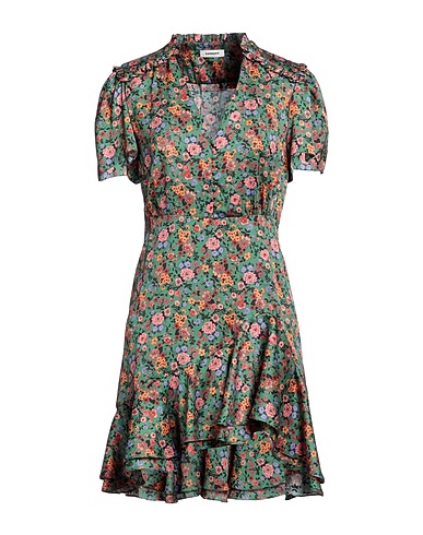 SANDRO Short dress Green 100% Polyester