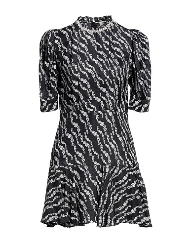 SANDRO Short dress Black 70% Viscose, 30% Silk