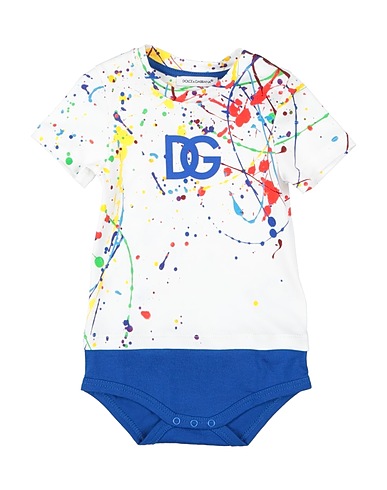 DOLCE&GABBANA Baby bodysuit White 100% Cotton