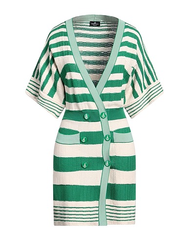 ELISABETTA FRANCHI Short dress Green 60% Cotton, 40% Viscose