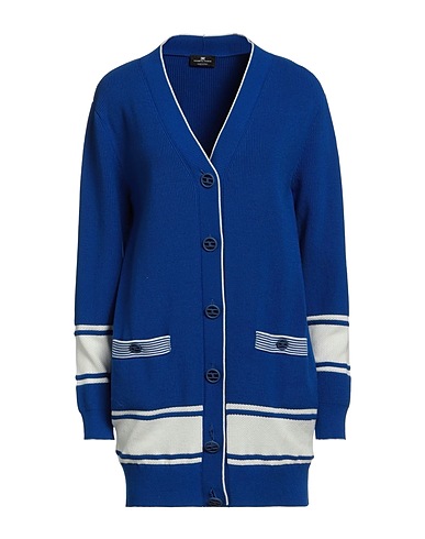 ELISABETTA FRANCHI Cardigan Blu china 52% Viscosa, 35% Acrilico, 13% Poliestere
