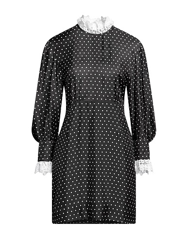 SANDRO Short dress Black 60% Viscose, 40% Silk, Polyester